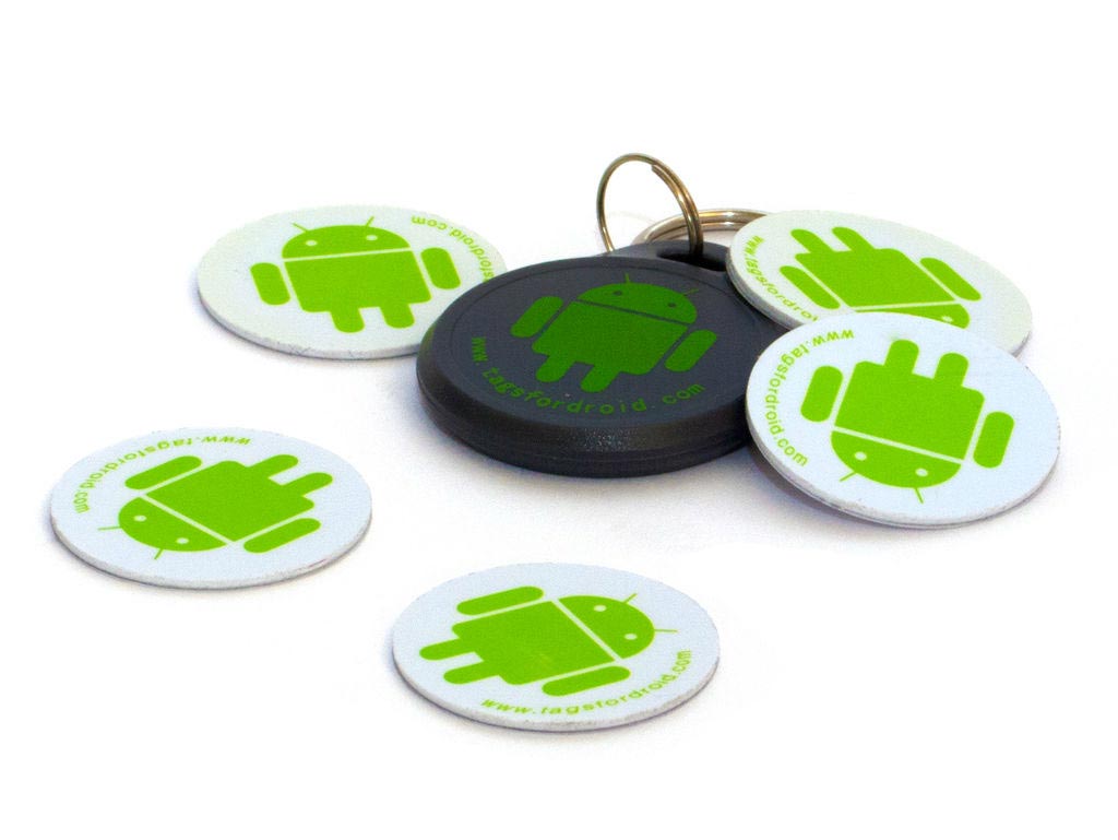 Android robot NFC tags